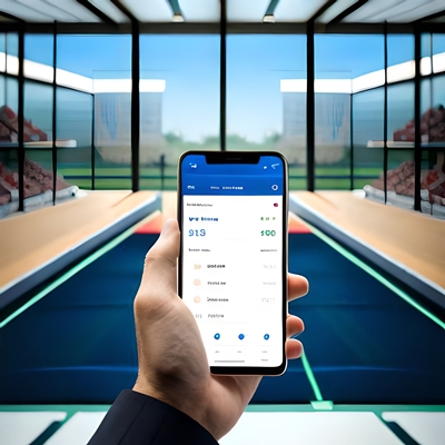 Une main tenant un smartphone avec une application de paris sportifs
