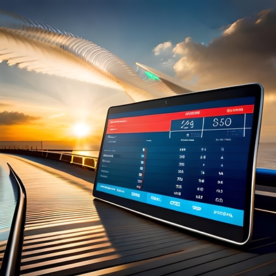 Une application de paris sportifs sur une tablette