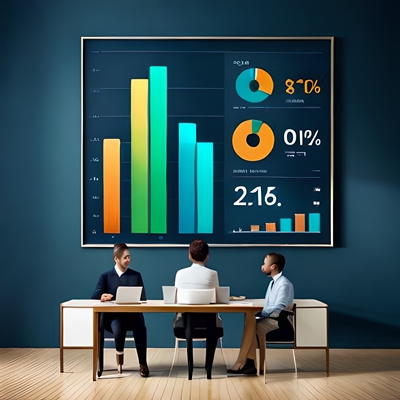 Des analystes regardent les chiffres des cotes sportives