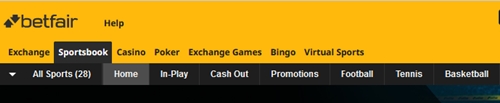 La gamme de sports offerts par Betfair