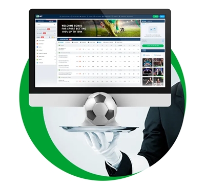 Aperçu de l'interface de paris 20bet sur ordinateur et mobile