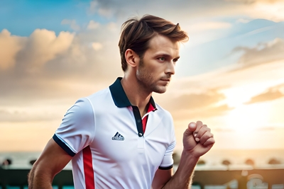 Un joueur de football pensif